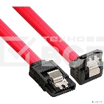 Кабель SATA ExeGate EX-CC-SATADATA90-0.5L (7pin/7pin, угловой разъем, металлические защелки, 0,5м), фото5