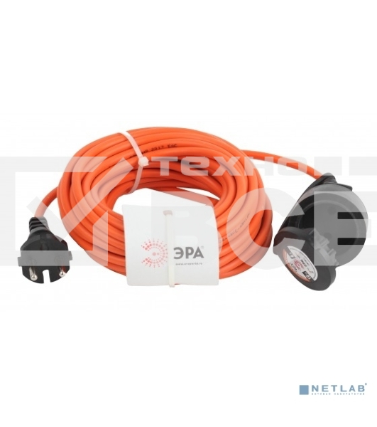 Удлинитель силовой ЭРА UPx-1-2x0.75-10m-IP44 в бухте б/з 1 гн 10м ПВС 2х0.75 (15/360)