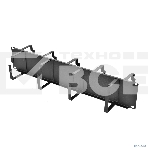Кабельный органайзер Горизонтальный ЦМО ГКО-2-9-9005 двухсторонний кольца 2U шир.:19' глуб.:145.2мм, фото6