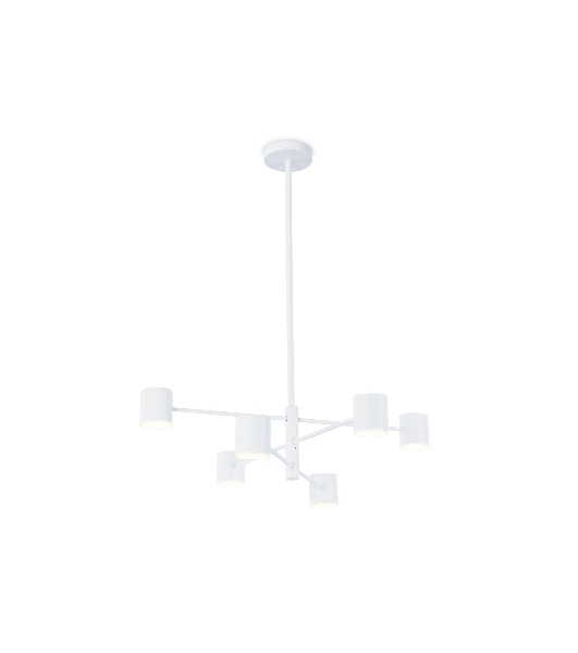 Подвесной светодиодный светильник Ambrella light FL51711/6 WH белый 3000K/4200K/6400K 29W D700*800 (Без ПДУ)