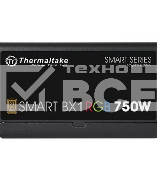 Блок питания Thermaltake Smart PS-SPR-0750NHSABE-1, 750Вт, 80 PLUS Bronze, 120мм, черный