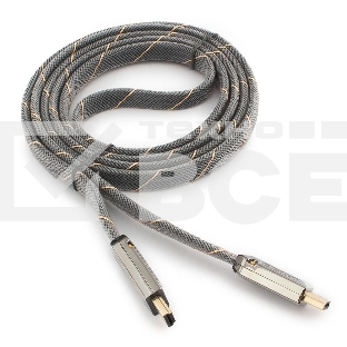 Кабель Cablexpert HDMI серия Platinum, 1,8 м, v2.0, M/M, плоский, позол.разъемы, металлический корпус, нейлоновая оплетка, блистер