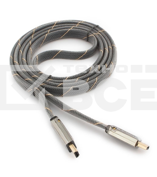 Кабель Cablexpert HDMI серия Platinum, 1,8 м, v2.0, M/M, плоский, позол.разъемы, металлический корпус, нейлоновая оплетка, блистер