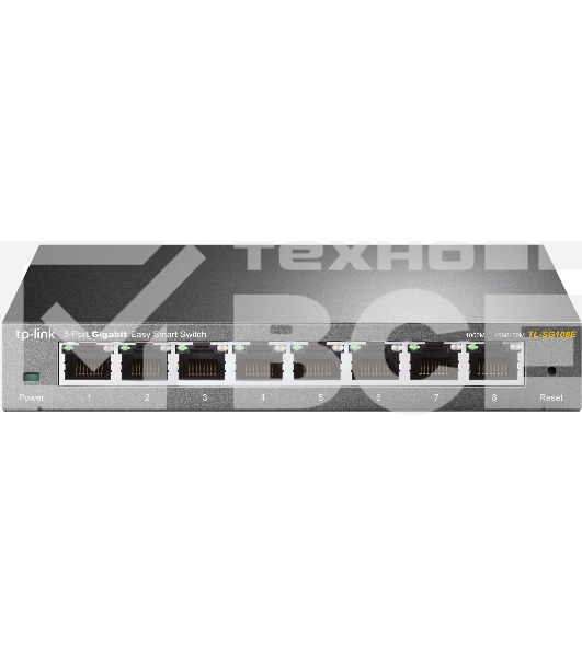 Коммутатор TP-Link SMB TL-SG108E 8-port Desktop Gigabit Switch, 8 10/100/1000M RJ45 ports