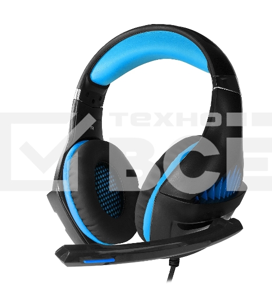 Гарнитура проводная игровая CROWN CMGH-2001 Black&blue