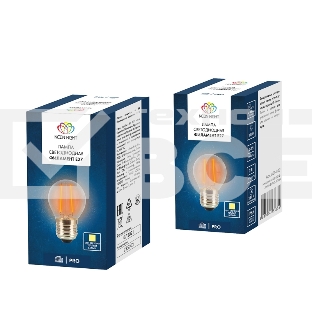 Ретро-лампа Filament G45 E27, 2W, 230 В, теплый белый 3000 K