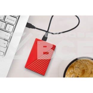 Накопитель Portable HDD 5TB WD My Passport (Red), USB 3.2 Gen1, 107x75x19mm, 210g /12 мес./