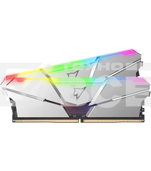 Оперативная память NETAC Shadow, DDR5, 16GB (2x8GB), 4800MHz, CL40, с радиаторами, RGB, серебристый
