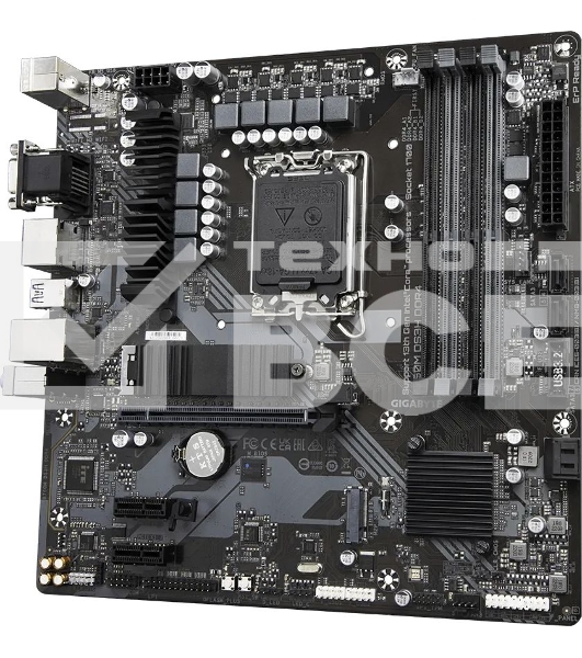 Материнская плата Gigabyte B760M DS3H DDR4, LGA 1700, Intel B760, 4xDDR4, 4xSATA, 2xM.2, 1xPCIe 4.0 x16, 2xPCIe x1, 1xHDMI, 1xDP, 1xVGA, 1x 2.5Gb LAN, 3xUSB-A 3.2 Gen 1, 1xUSB-C 3.2 Gen 2, 2xUSB-A 2.0, 3x3.5 мм, 7.1, mATX