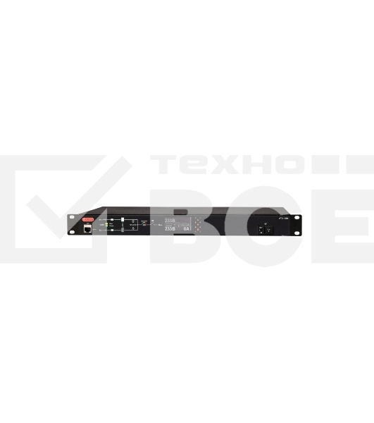 Автоматический ввод резерва ELEMY RACK ATS, 1U, 220В, 16А, OLED, Ethernet, in (2) C20, out (1) C19 (9) C13