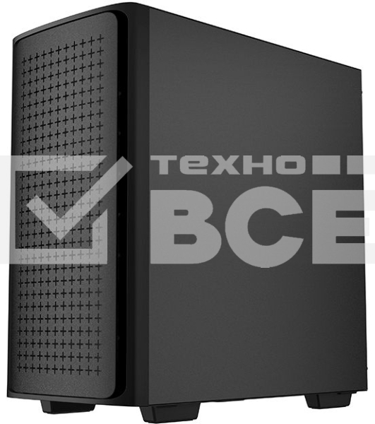 Компьютерный корпус Deepcool CK560 без БП, боковое окно (закаленное стекло), 3xARGB LED 120мм вентилятора спереди и 1x140мм вентилятор сзади, черный, ATX