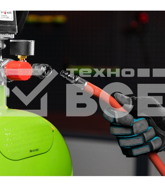 Шланг пневматический резиновый Stels 57021 10x16мм, 24 бар, армированный, быстросъем, 10 м