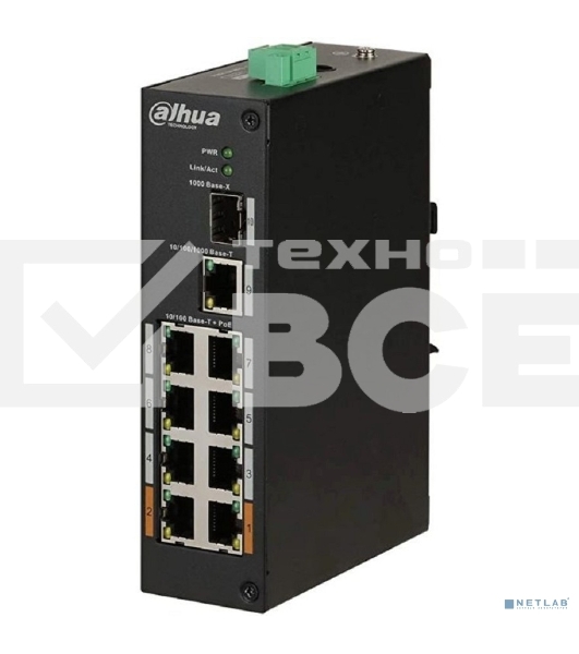 Коммутатор Dahua DH-PFS3110-8ET-96 неуправляемый