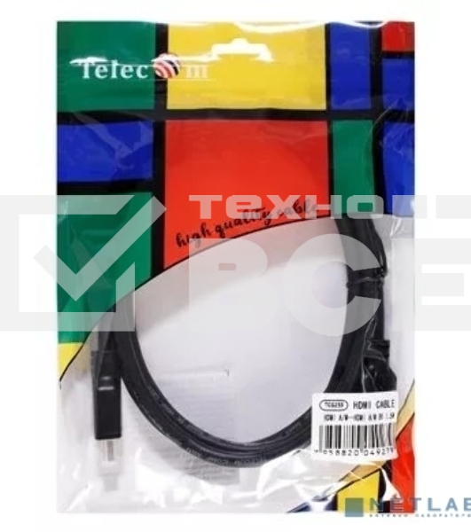 Кабель HDMI 19M/M,ver. 2.1, 8K@60 Hz 1.5m Telecom/VCOM  <TCG255-1.5M>