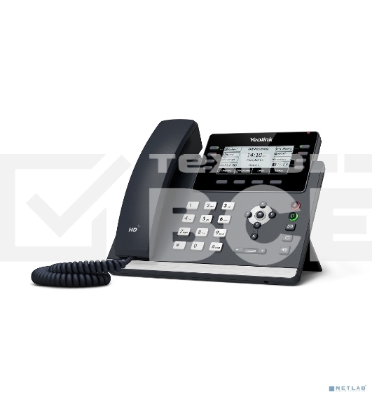 Ip-телфон YEALINK SIP-T43U, 12 аккаунтов, BLF, PoE, GigE, без БП, шт