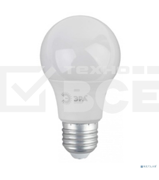 Лампа светодиодная ЭРА A60-15W-840-E27 R (диод груша 15Вт нейт E27) (10/100/1500)