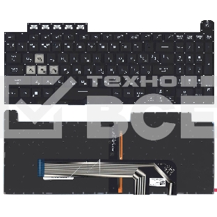 Клавиатура для ноутбука Asus FX506 FX506U черная с подсветкой