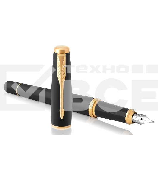 Ручка перьевая Parker Urban Core F309 (CW1931593) Muted Black GT F сталь нержавеющая подар.кор.