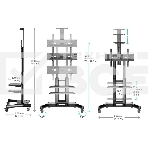 Стойка для телевизора с кронштейном ONKRON TS1552 40