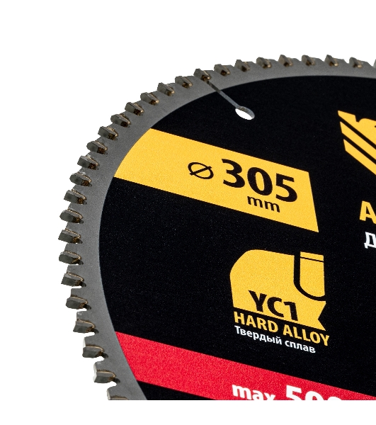 Пильный диск по алюминию Denzel ф305 х 30 мм, 100 зубьев 733807