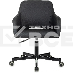 Кресло офисное Бюрократ CH-380M черный, эко.кожа, крестов. металл, фото11