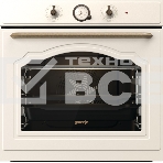 Встраиваемая электрическая духовка GORENJE/раиваемая электрическая духовка,ширина 60 см,объем 77л,пиролитическая эмаль,слоновая кость, фото12