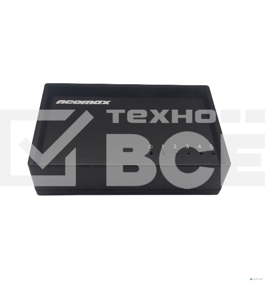 Коммутатор неуправляемый NEOMAX NMS-105P-100-P, 5 портов 100 Mbps, пластик