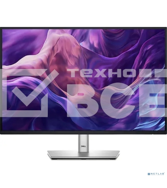 Монитор 24.07' DELL P2425E IPS 1920x1200, 100 Гц, 5 мс, 16:10, 300 кд/м², 1xHDMI, 1хDP, 1хUSB-C, 3xUSB, Ethernet, черный/серебристый