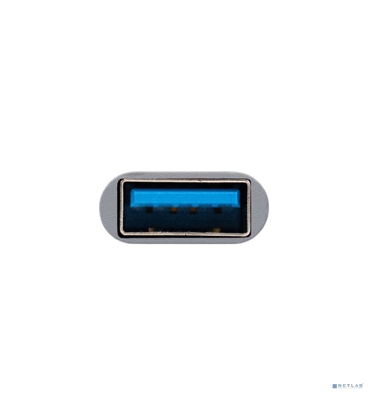 USB-концентратор 7-в-1 ExeGate DUB-761C3 (кабель-адаптер USB Type-A + Type-C --> 6xUSB2.0, 1xUSB3.0, Plug&Play, серебристый)