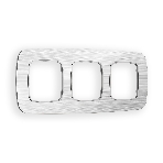 Рамка OMEGA Radian (Серебро Металл шлифованный) 3-ая OF580103, фото 1