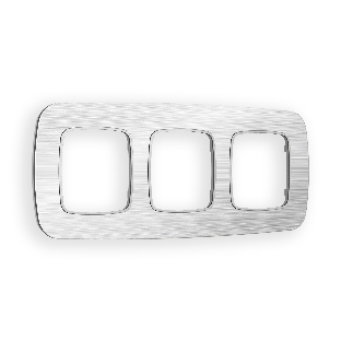 Рамка OMEGA Radian (Серебро Металл шлифованный) 3-ая OF580103