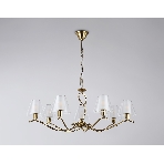 Люстра Ambrella light LH57093/7 BS/FR латунь/белый матовый E14/7 max 40W D840*790, фото4