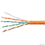 Кабель витая пара UTP (U/UTP) Cabeus UTP-4P-Cat.5e-SOLID-LSZH, cat.5e, 4 пары (24 AWG), одножильный, оранжевый, LSZH, фото3