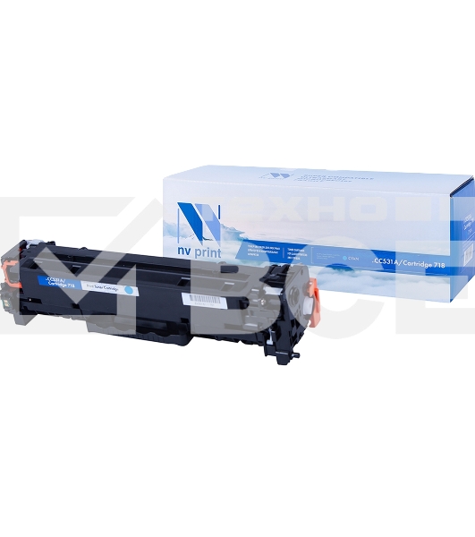 Картридж лазерный NV Print совместимый HP CC531A/Canon718 Cyan для LJ Color CP2025/Canon i-SENSYSLBP-7200C(2800k)
