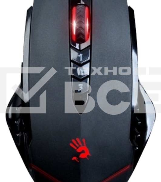 Мышь проводная A4Tech Bloody V8 черный, 3200 dpi, USB, кнопки - 8