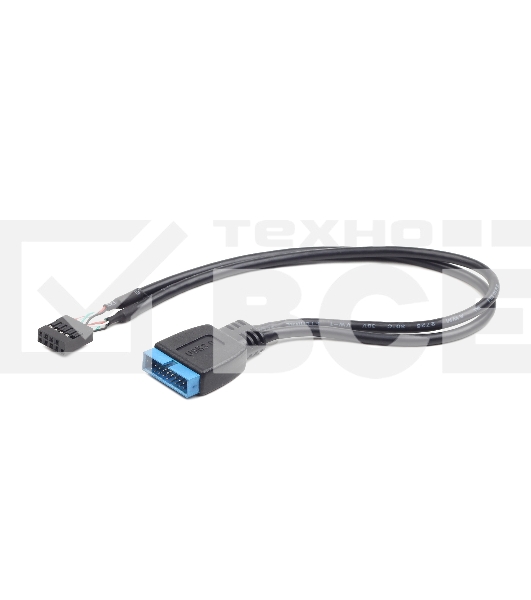 Кабель Cablexpert Внутренний USB2 - USB3 кабель, 9pin/19pin, 0.3m (CC-U3U2-01)