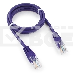 Патч-корд UTP Cablexpert кат.5e, 1м, литой, многожильный (фиолетовый), фото 1