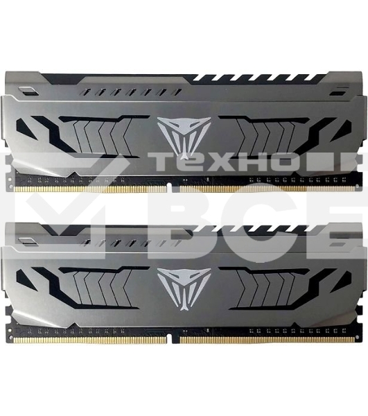 Оперативная память Patriot Viper Steel, DDR4, 16GB (2x8 GB), 3000 MHz, CL16, радиатор, чёрный