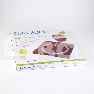 Весы многофункциональные Galaxy GL 4851, красный, электронные, эл. пит. «CR2032» в компл., макс вес 180 кг, сверхточ. элек. сенс. сист., ЖК-дисплей, авто. откл., индик. перег. и низ. зар., пам. изм. веса (10 чел.), опр. ур. жир., мышеч., кост. массы