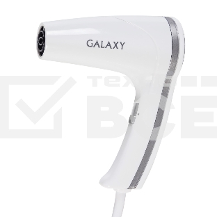Фен для волос с настенным креплением Galaxy Line GL 4350, белый, 1400 Вт, 2 скорости потока воздуха, функция «холодный воздух», защитная сетка, настенное крепление