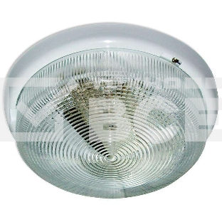 Светильник ЭЛЕТЕХ НБО 23-100-001 'Раунд' d240 1х100Вт E27 IP44 корпус бел.