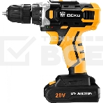 Аккумуляторная дрель DEKO DKCD20FU-Li (063-4103) 20В 1.5Ahx2 63 с набором 63 предмета в кейсе, фото 1
