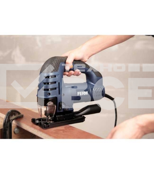 Пила лобзиковая FERM JSM1025P мощность-750 W/скорость вр.- 500-3000/ход мм- 26/древо/сталь мм-90/10