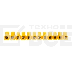 Клеммная винтовая колодка KВ-14 6-14, ток 20 A, полиэтилен желтый Rexant (10 шт./уп.), фото 1