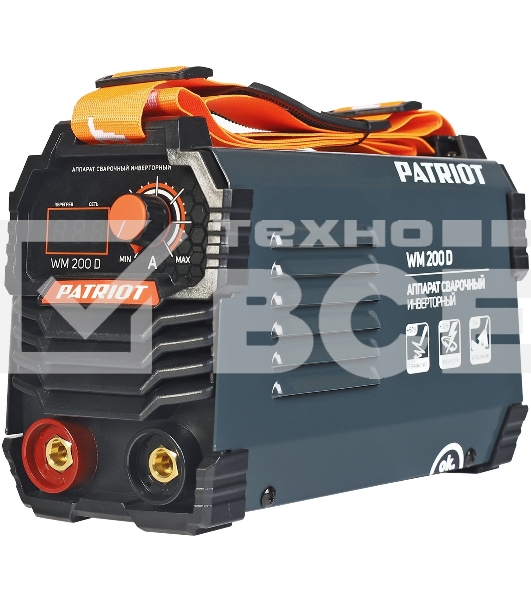 Сварочный аппарат Patriot WM200D инвертор ММА 9.1кВт
