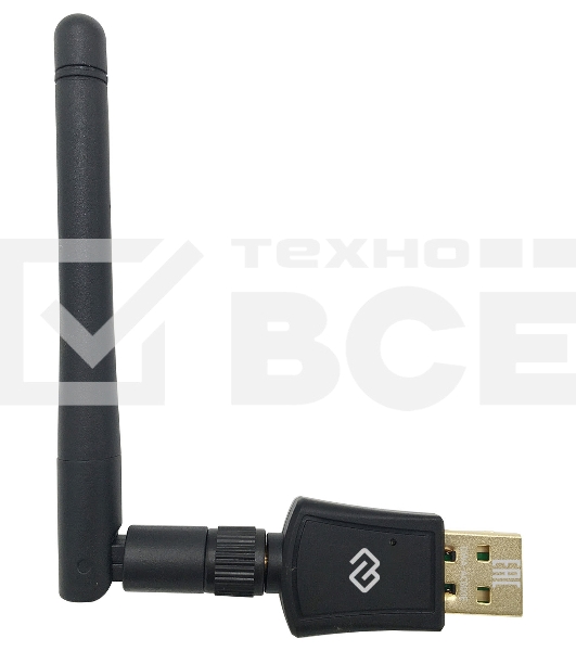 Сетевой адаптер Wi-Fi Digma DWA-AC600E AC600 USB 2.0 (ант.внеш.съем) 1ант. (упак.:1шт)