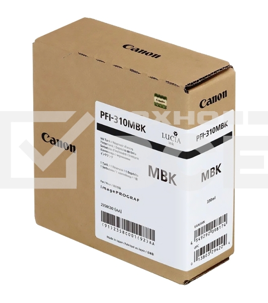 Картридж струйный Canon PFI-310 MBK 2358C001 черный матовый (330мл) для Canon TX-2000/TX-3000/TX-4000