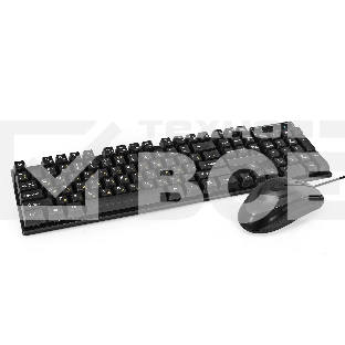 Комплект ExeGate Professional Standard Combo MK110-OEM (клавиатура влагозащищенная 104кл. + мышь оптическая 1000dpi, 3 кнопки и колесо прокрутки; USB, длина кабелей 1.5м, черный, RTL)