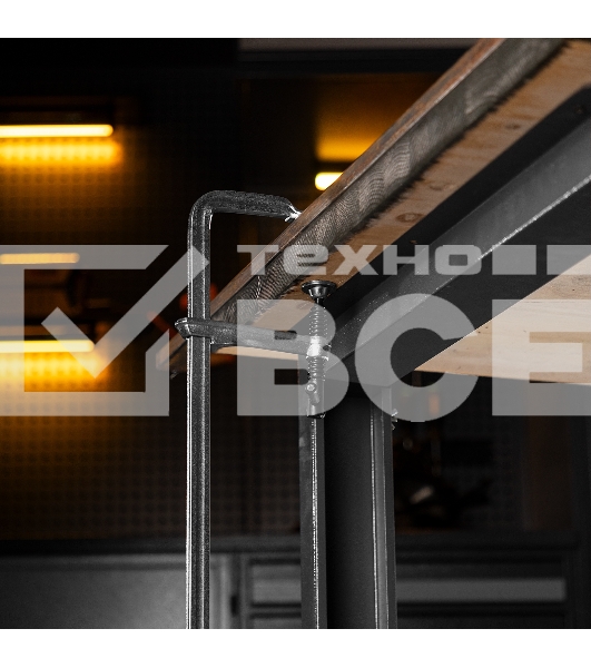 Струбцина F-образная, 100x600мм, кованая Denzel