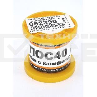 Припой ПОС-40 диаметр 1 мм с канифолью 100 гр